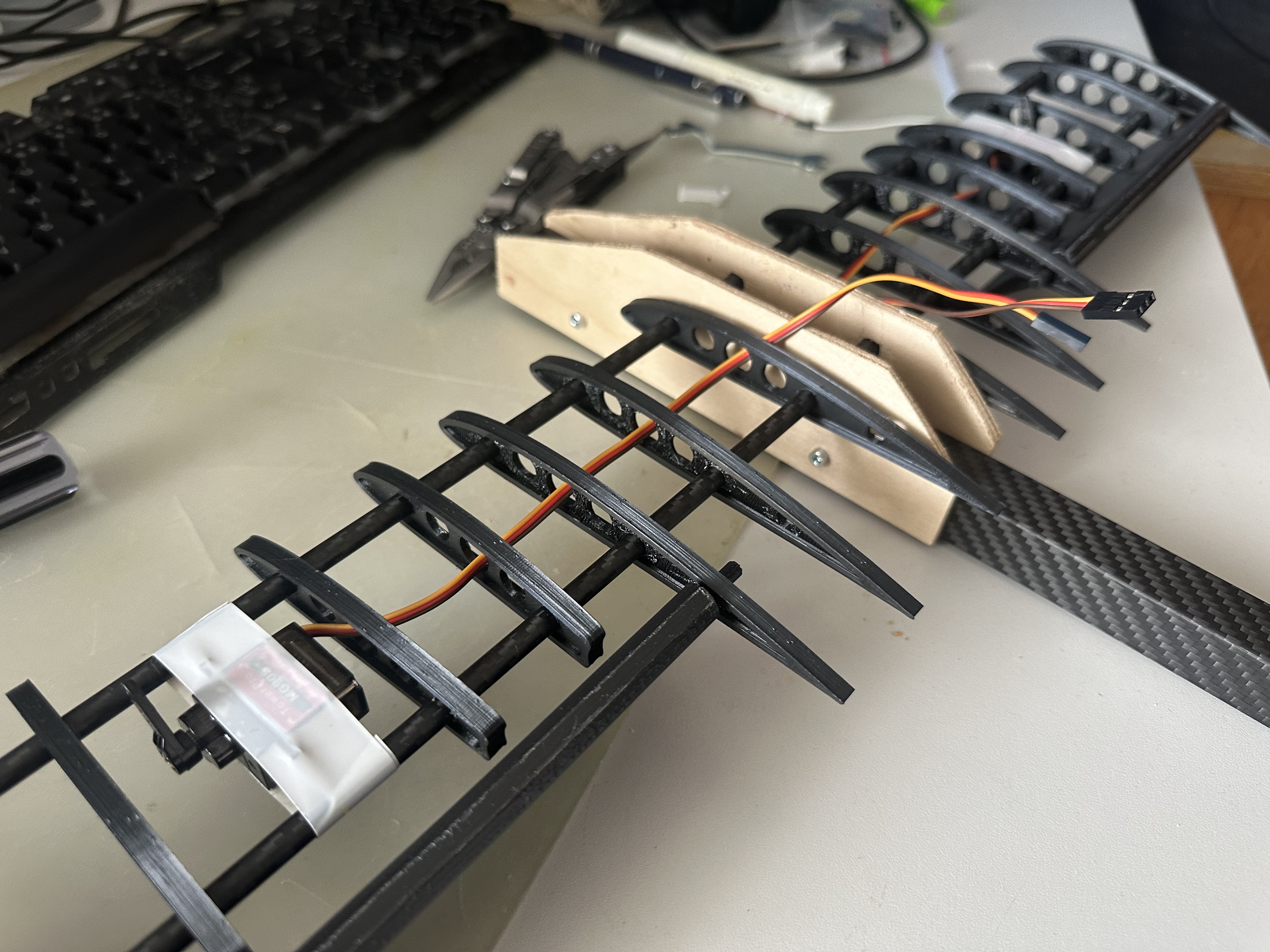 The assembled RC aircraft